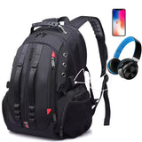Mochila De Viagem Grande Com Entrada P2 e USB Climb Preta
