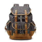 Mochila De Viagem Lona Encerada Ventura Cinza