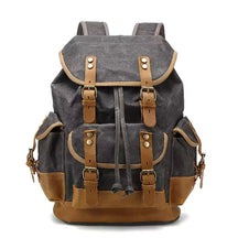 Mochila De Viagem Lona Encerada Ventura Cinza