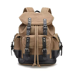 Mochila De Viagem Lona Encerada Ventura Khaki