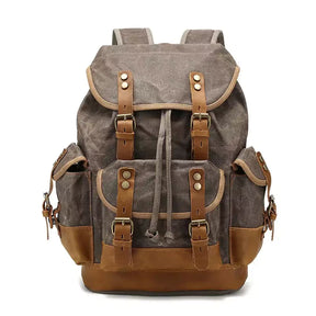 Mochila De Viagem Lona Encerada Ventura Verde Militar