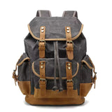 Mochila De Viagem Feminina Em Lona Encerada Ventura Cinza