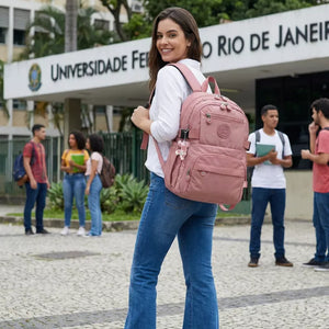 Mochila Escolar Feminina Grande Alice Machimelo