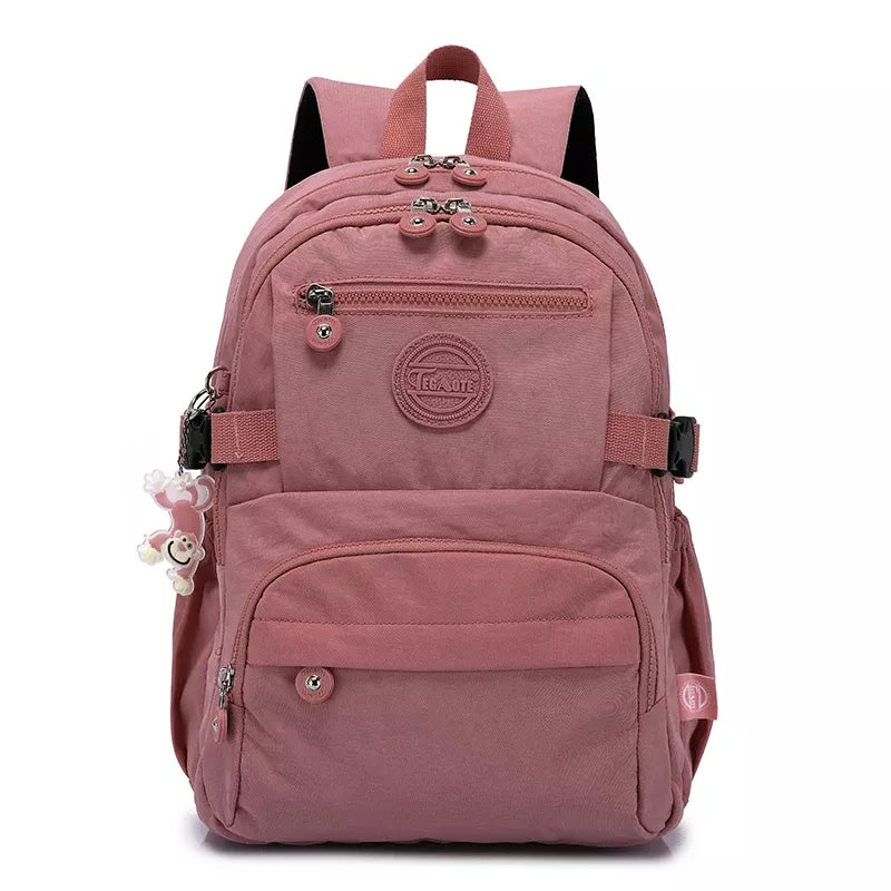 Mochila Escolar Feminina Grande Alice Machimelo Rosa