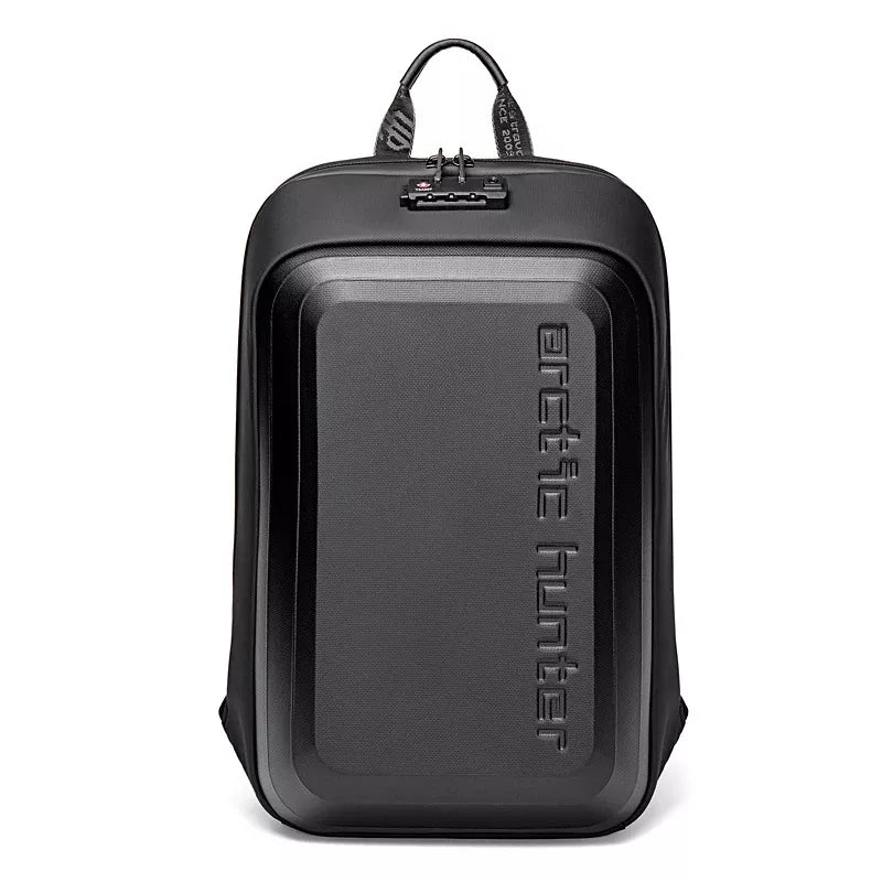 Mochila Executiva Antifurto Trava Tsa À Prova D'água Shield Preta - Machimelo