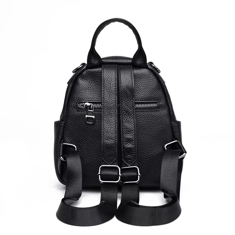 Mochila Feminina De Couro Melissa Machimelo Preta