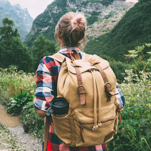 Mochila Para Notebook De Lona Vintage 15.6 Polegadas Dakota