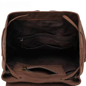 Mochila Para Notebook De Lona Vintage 15.6 Polegadas Dakota