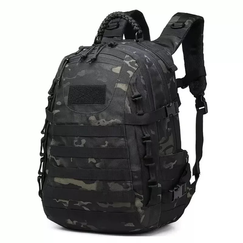 Mochila Tática Bravo 35 Litros Preta Camuflada - Machimelo