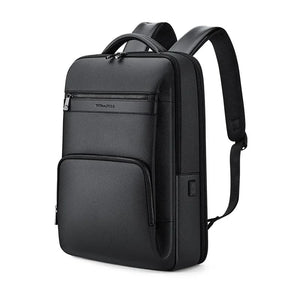 Mochila William Polo De Couro Para Notebook 15.6 Polegadas Atlas Preta - Machimelo