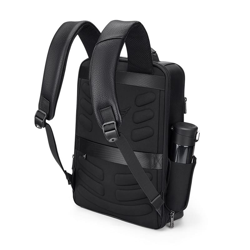 Mochila William Polo De Couro Para Notebook 15.6 Polegadas Atlas Preta - Machimelo