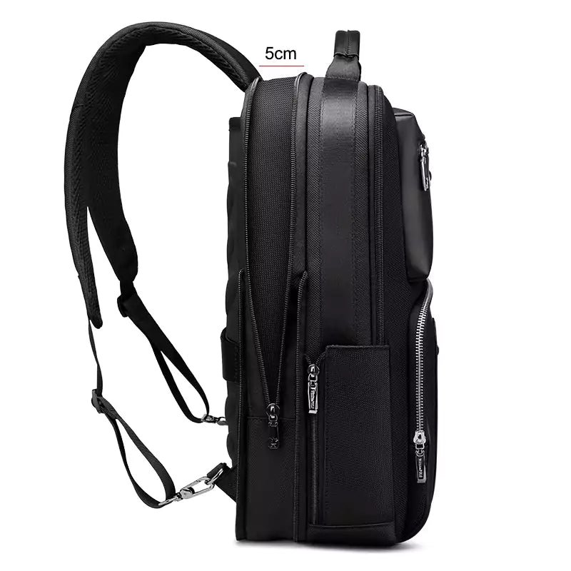 Mochila William Polo Para Notebook 15.6 e 17 Polegadas Executiva Preta - Machimelo