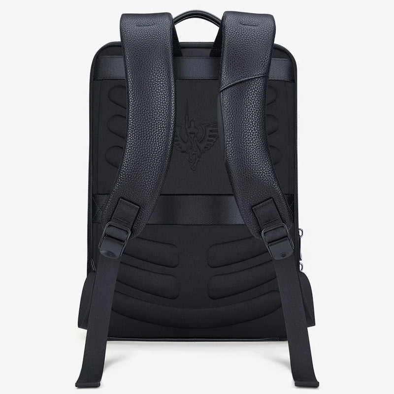 Mochila William Polo Para Notebook 15.6 Polegadas de Couro Ivor Preta - Machimelo
