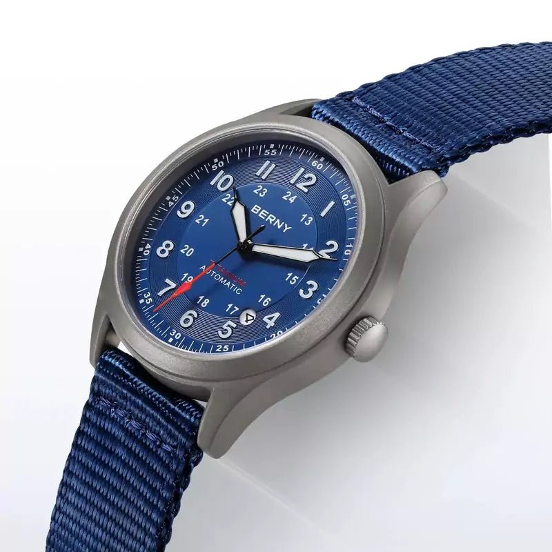 Relógio Masculino Automático Titanium Blue