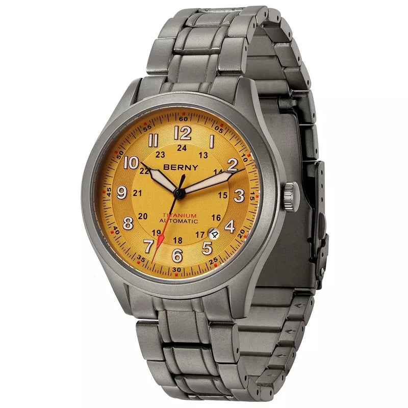 Relógio Masculino Automático Titanium Orange