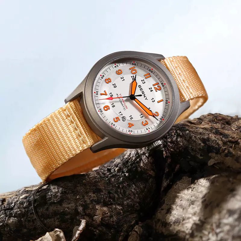 Relógio Masculino Automático Titanium White