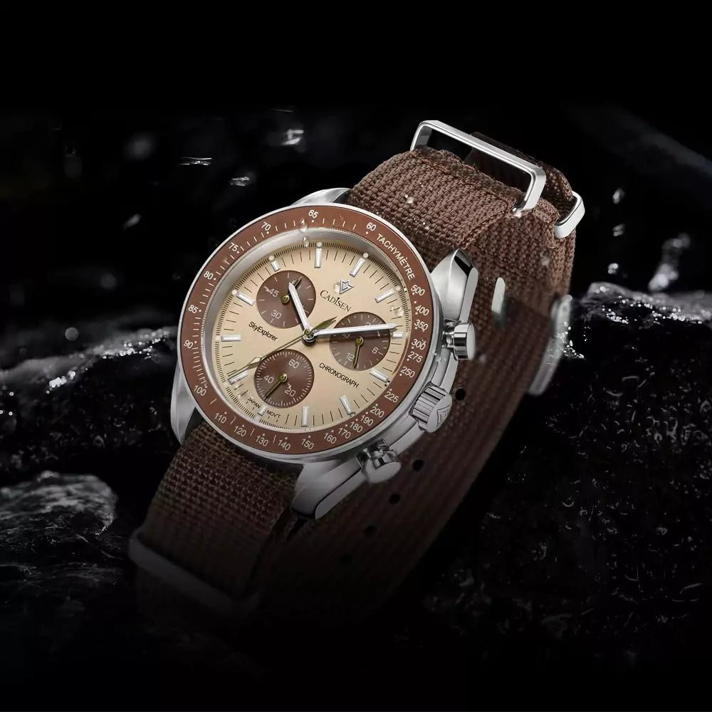 Relógio Masculino Quartzo Sky Explorer Marrom