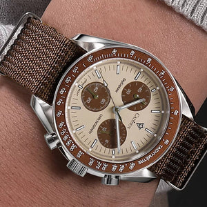 Relógio Masculino Quartzo Sky Explorer Marrom