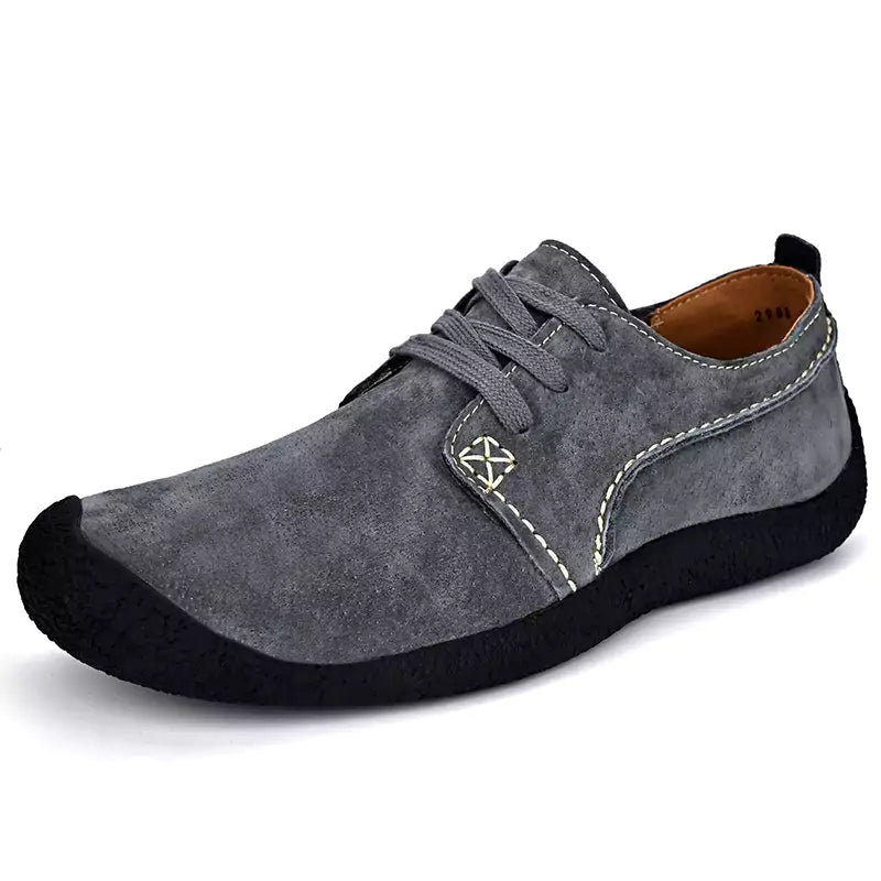 Sapatênis Masculino Couro Suede Cinza - Machimelo
