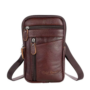 Shoulder Bag Couro Legítimo Denver Marrom Machimelo
