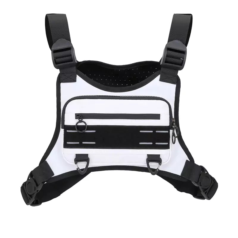 Shoulder Bag Streetwear Tático Branca - Machimelo