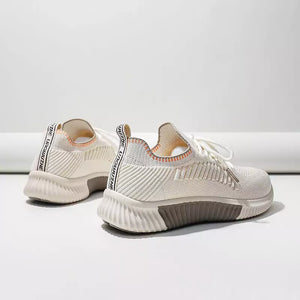 Tênis Casual Feminino Confort Bege - Machimelo