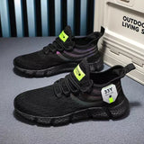 Tênis Colorido Feminino Running Preto - Machimelo
