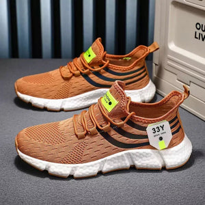 Tênis Colorido Feminino Running Khaki - Machimelo