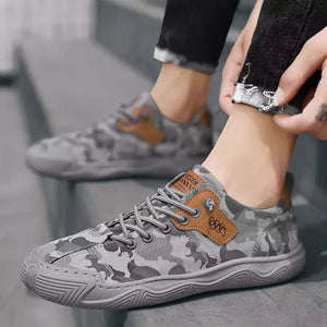 Tênis Masculino Camuflado Casual Cinza - Machimelo