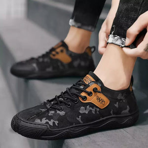 Tênis Masculino Camuflado Casual Preto - Machimelo