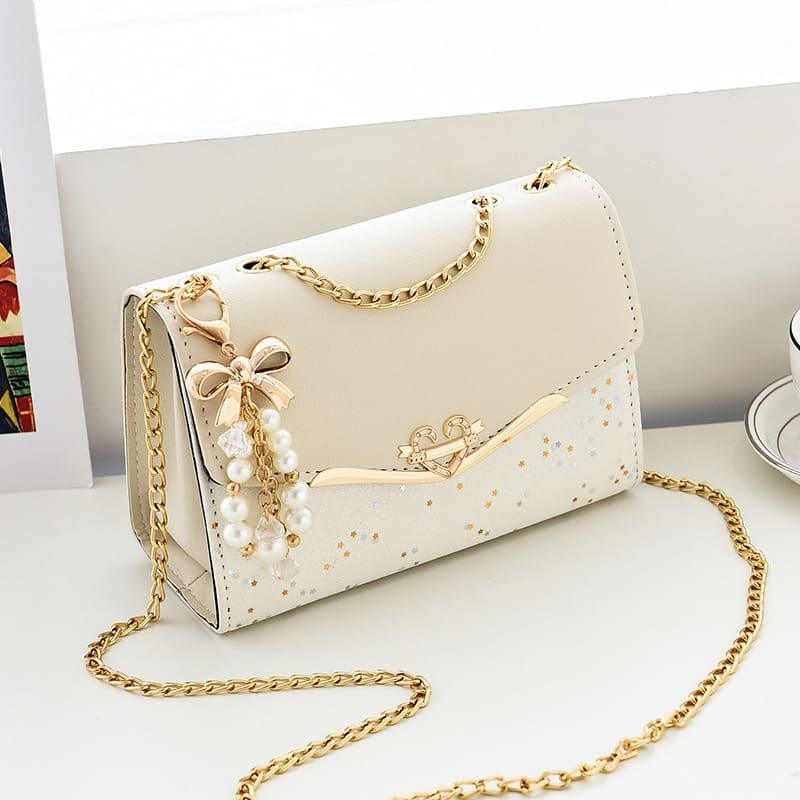 Bolsa Feminina Pequena Pérola Bege - Machimelo