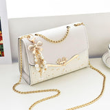 Bolsa Feminina Pequena Pérola Branca - Machimelo