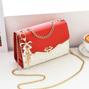 Bolsa Feminina Pequena Pérola Vermelha - Machimelo