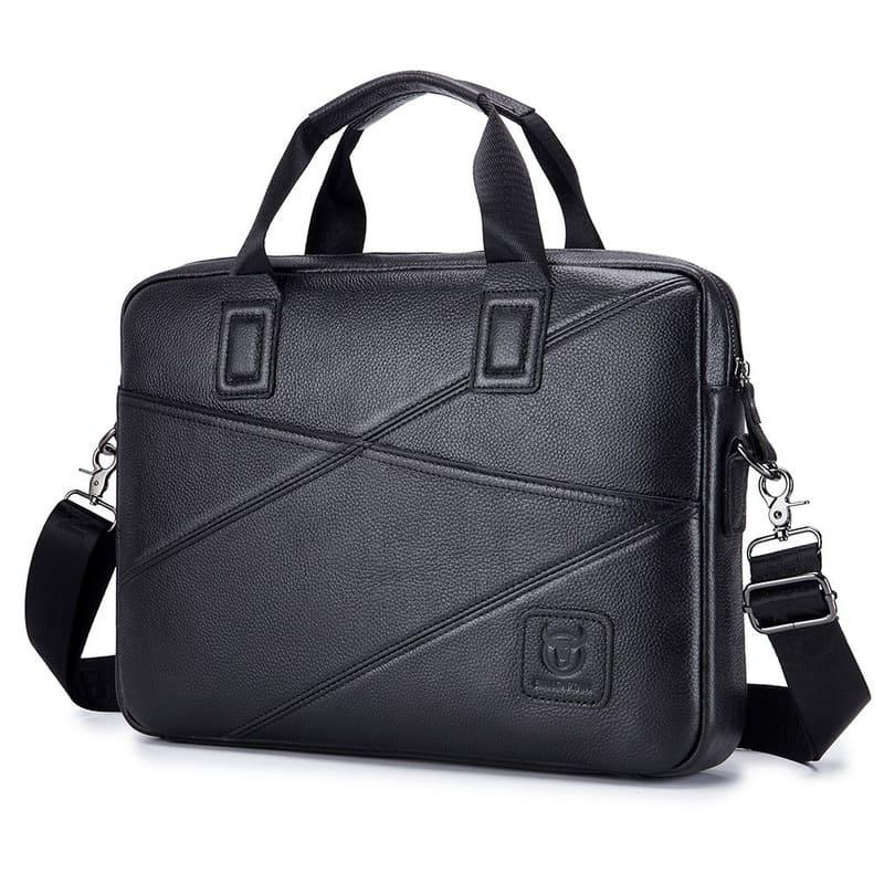 Bolsa Para Notebook De Couro Masculina Mensageiro 14 Polegadas Rhino
