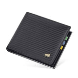 Carteira Masculina Couro Bison Denim Original Bifold Preta - Machimelo