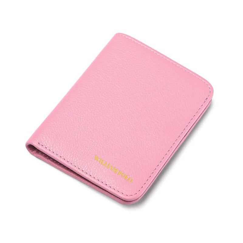 Carteira Feminina William Polo Original Mini Slim Rosa - Machimelo