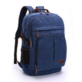 Mochila De Lona Masculina Para Notebook Multifuncional Azul - Machimelo