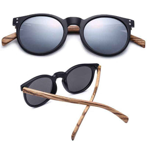 Óculos De Sol De Madeira Polarizado Com UV400