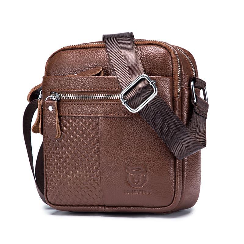 Shoulder Bag Masculina Transversal Marrom - Machimelo
